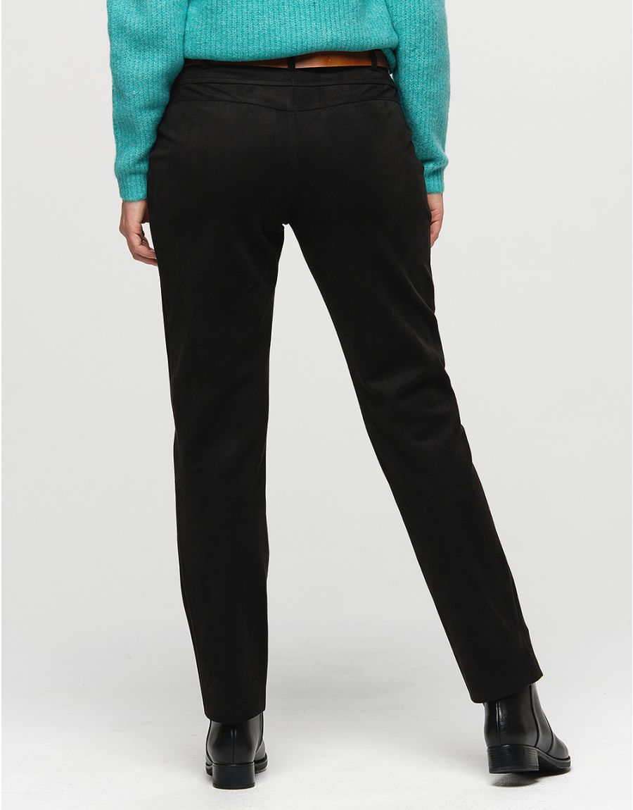 Jegging suédine noir