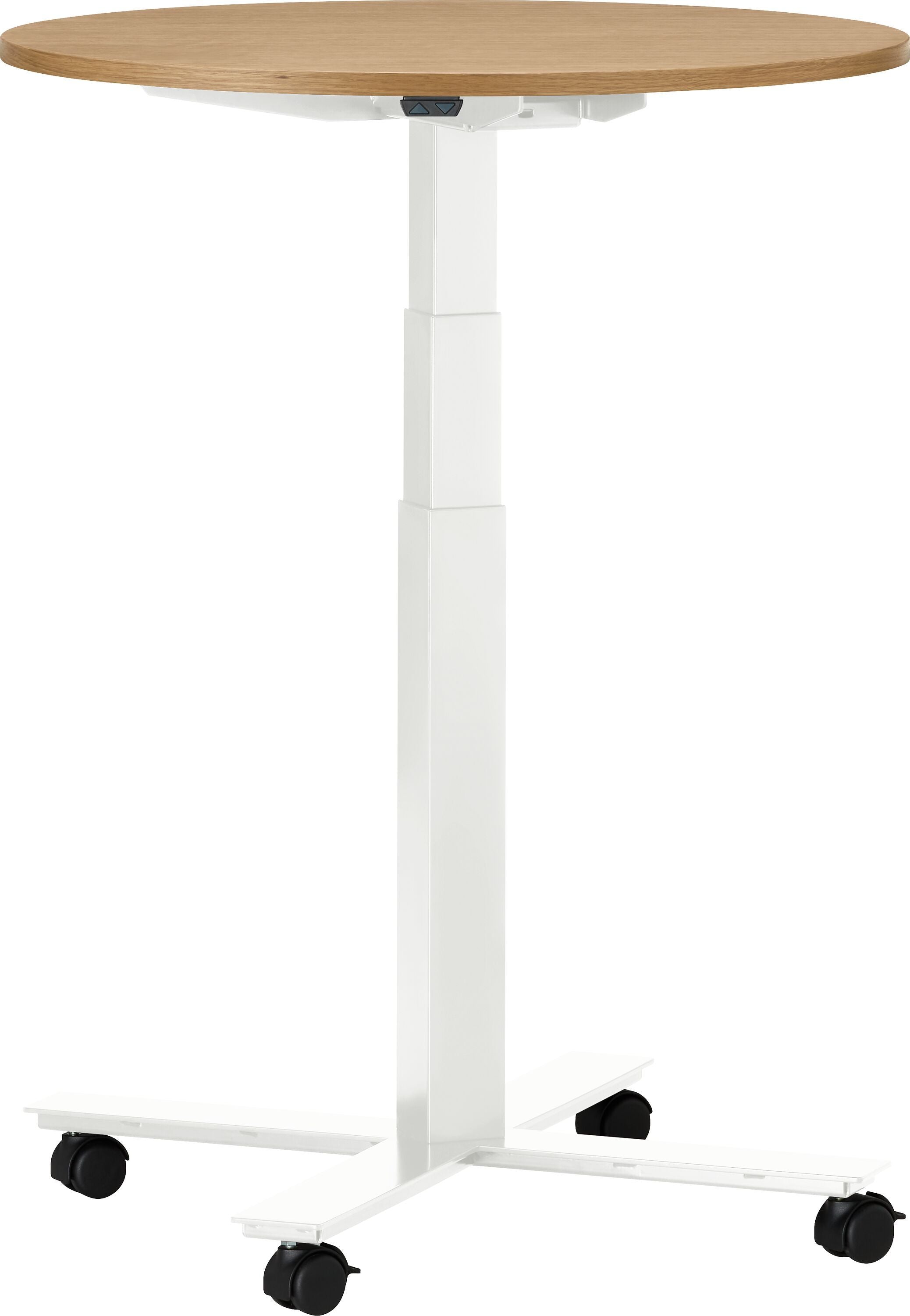 FLEXCUBE Besprechungstisch höhenverstellbar - Eiche / H: 66.5 cm