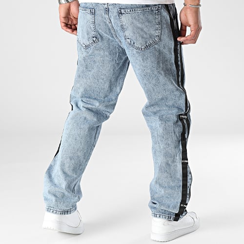 Jean A Bandes Bleu Denim