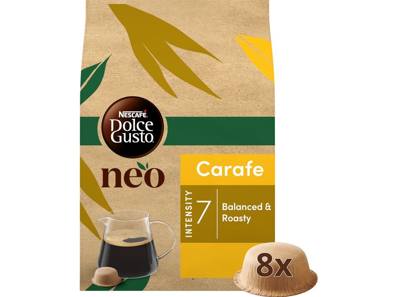 NEO by Nescafé Dolce Gusto Kaffee-Pods Carafe 8 Portionen Pods für die Nescafé Dolce Gusto NEO Kaffeemaschine von Delonghi