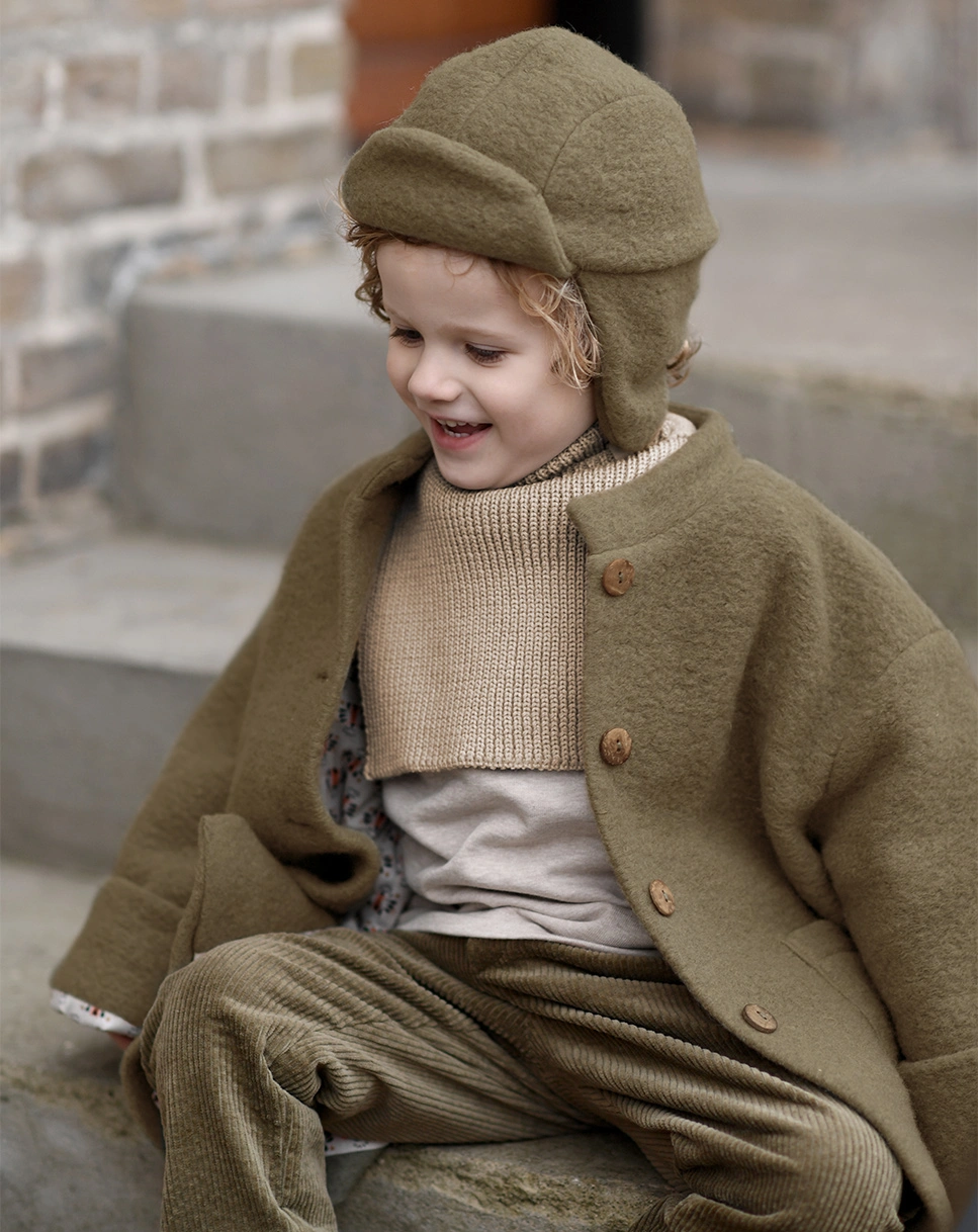 Filz-Fliegermütze MIUT in green olive