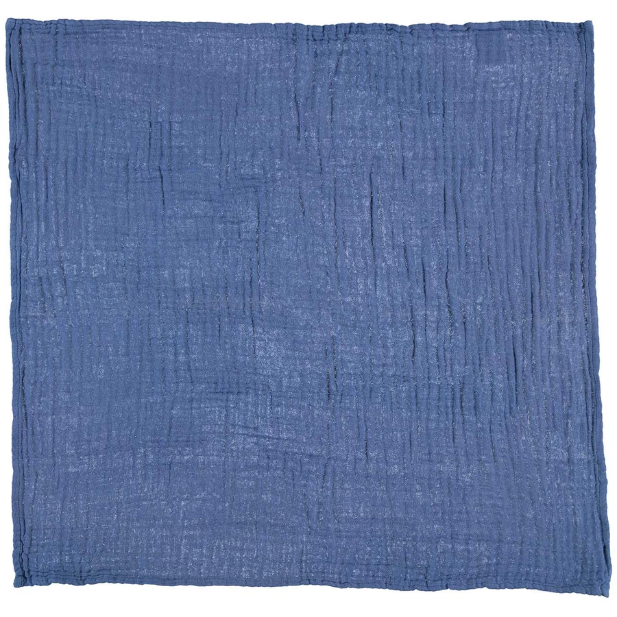 HÜTTE & CO Mulltücher 3er-Pack rauchblau 60x 60 cm