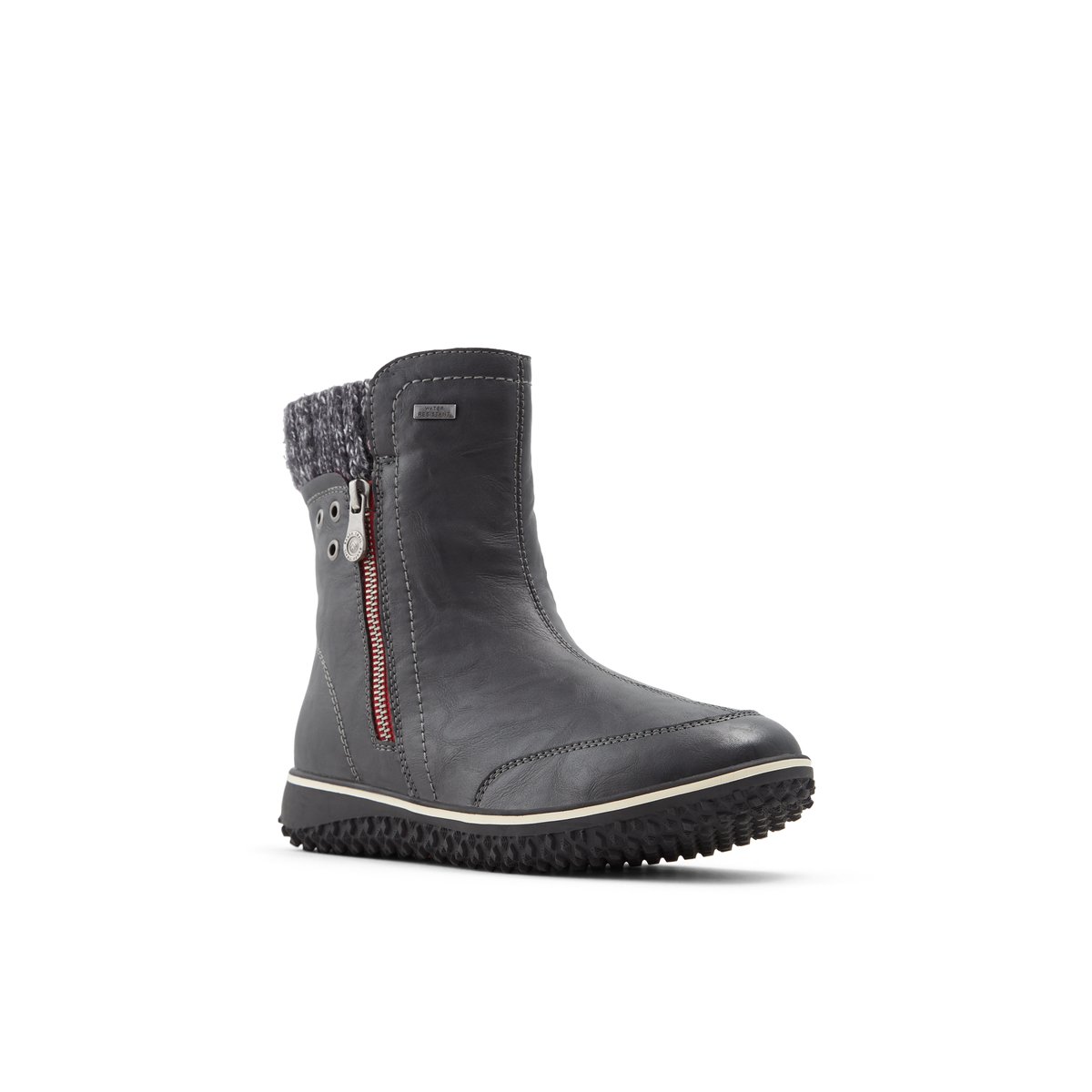 BANFF TRAIL-Glalillee-Bottillon d'hiver - Talon plat - Noir