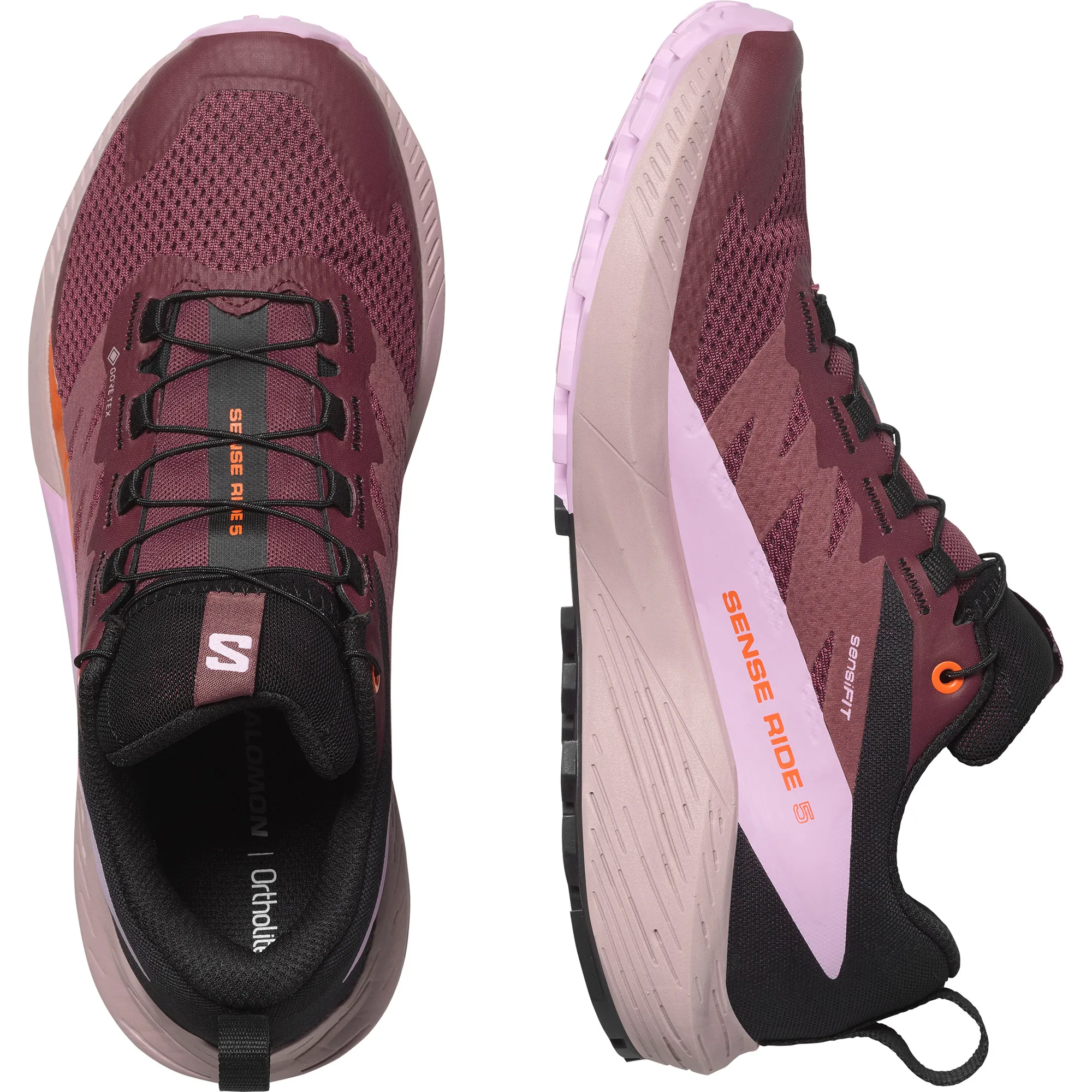 Salomon Women's Sense Ride 5 GORE-TEX Catawba Grape/Orchid Bouquet/Cherry Tomato