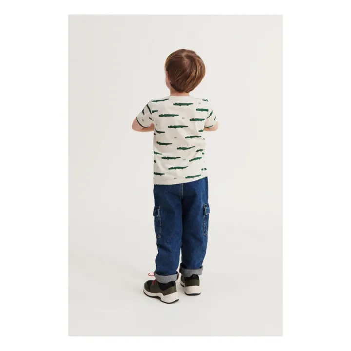 Liewood T-Shirt Coton Bio Crocodiles Apia | Vert