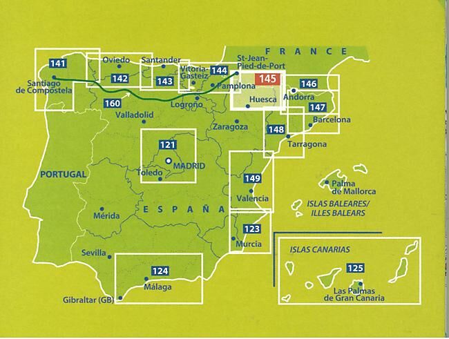 MICHELIN - 145 PYRENEES CENTRALES 1 150 000