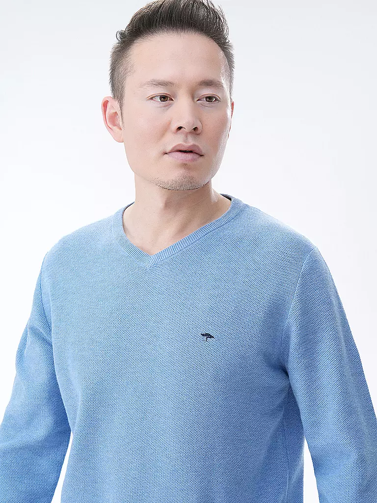 FYNCH HATTON Pullover hellblau
