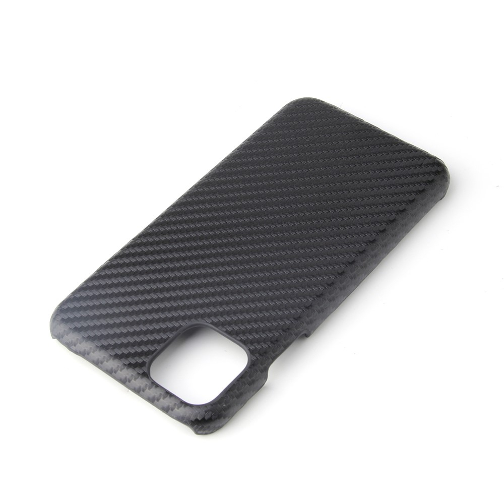 iPhone 11 Hardcase Hülle im Carbon Look - Schwarz