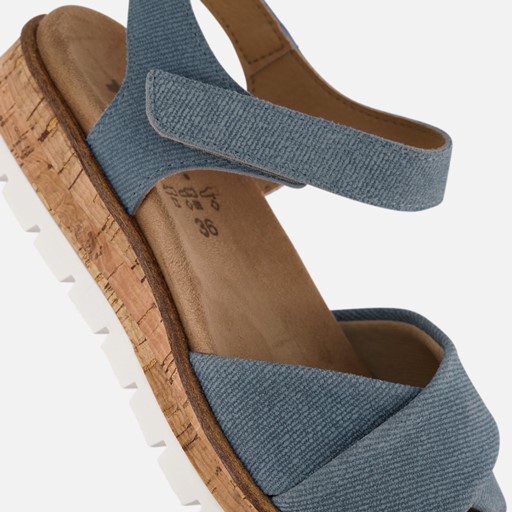 Feyn Mia 01 Sandalen Denim Leer