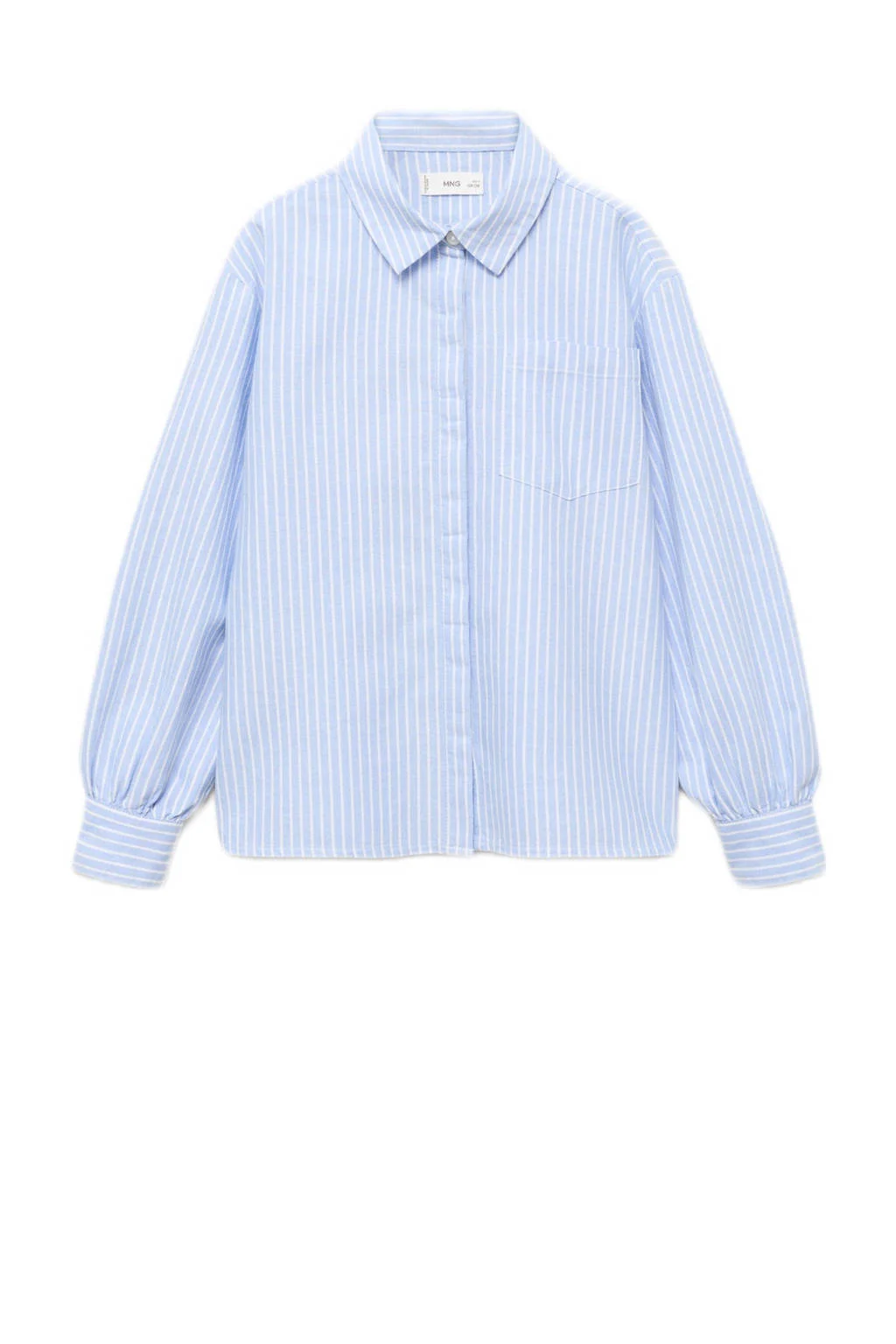 Mango Kids blouse lichtblauw