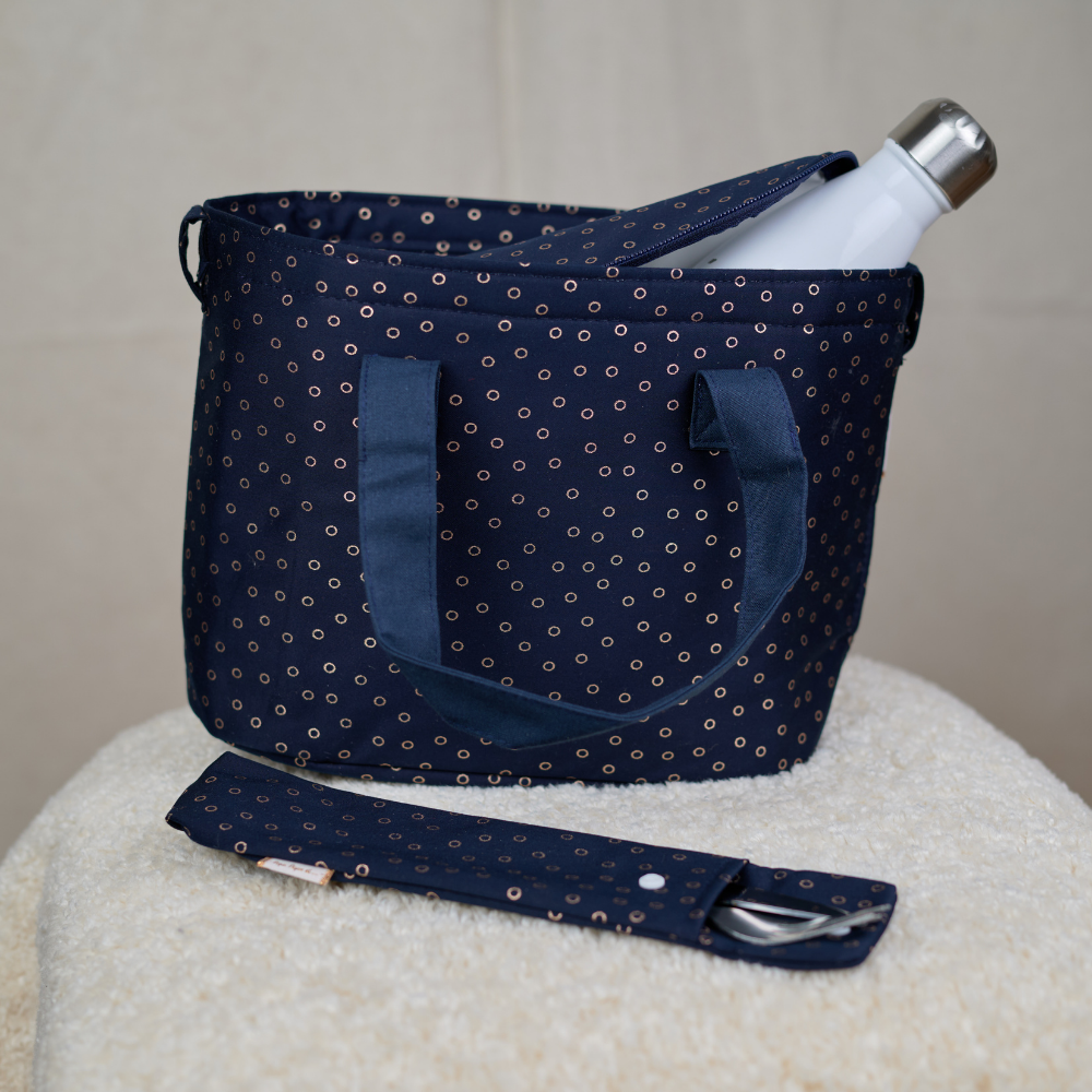 Sac Lunch Isotherme Bulle Bronze Marine