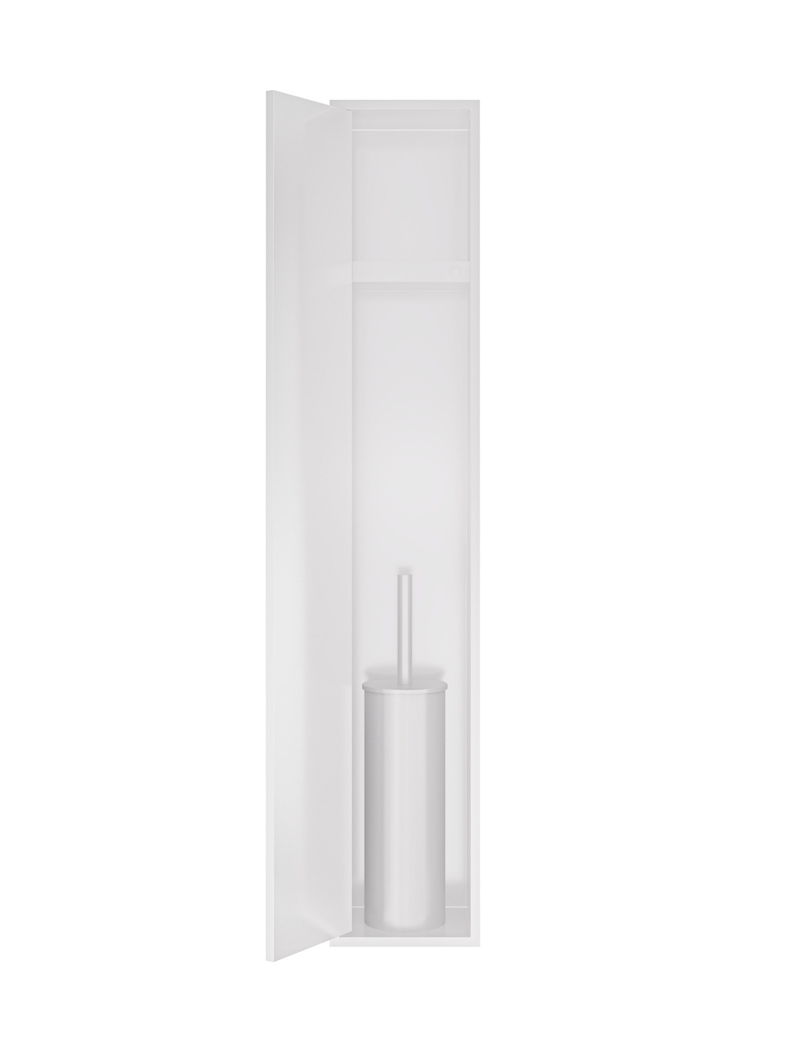 Hotbath &More inbouw toiletborstel en toiletrolhouder wit mat