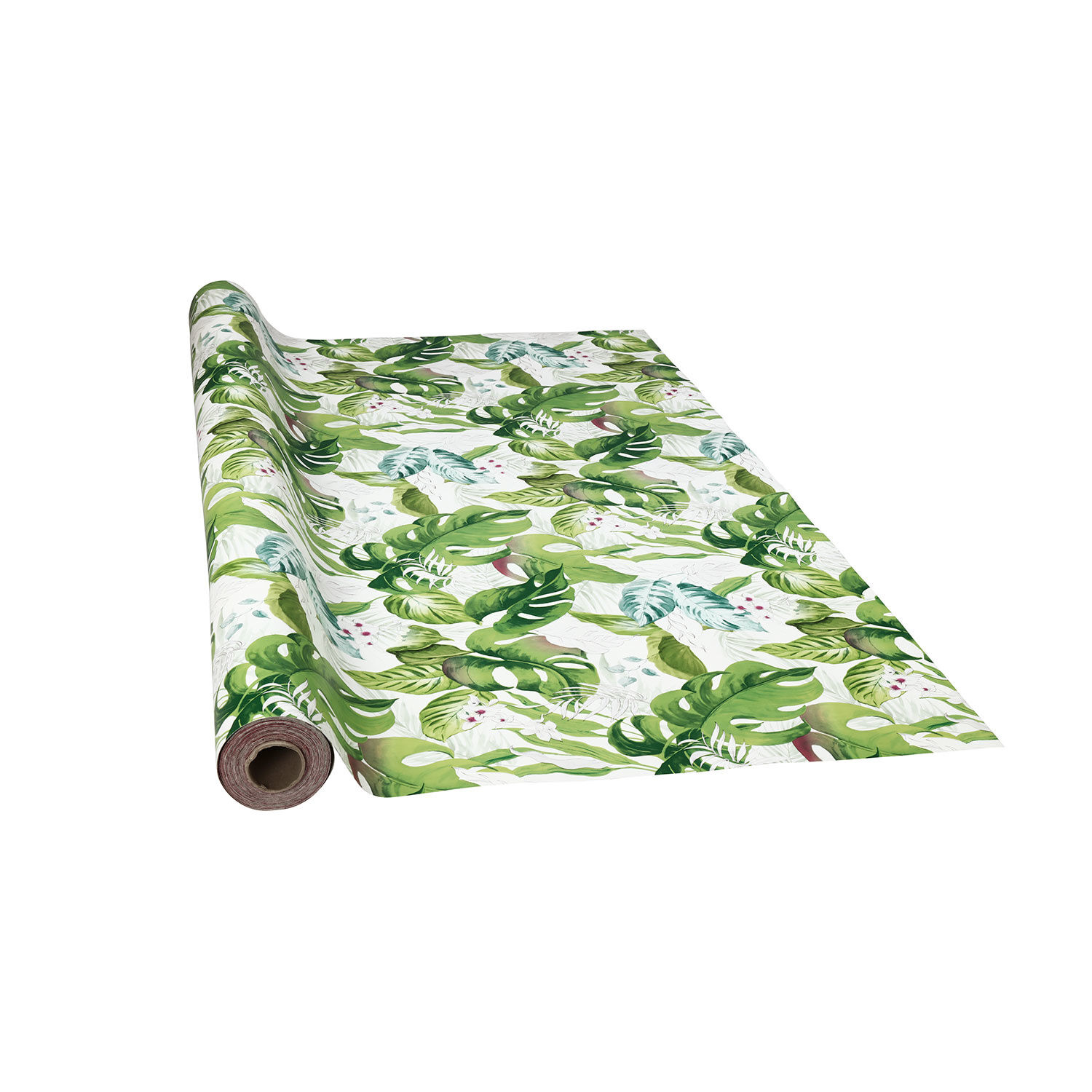 Tischdecke mit grünen Dschungelblättern