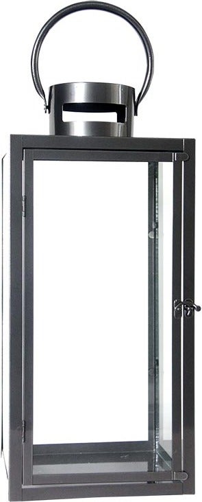 Esschert Design lantaarn Fancy Flames antraciet 22,7 x 22,7 x 51 cm