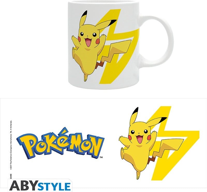 Pokémon Krus - Pikachu Og Logo - 320 ML