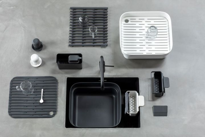 Gootsteen Organiser SinkSide - Mid Grey