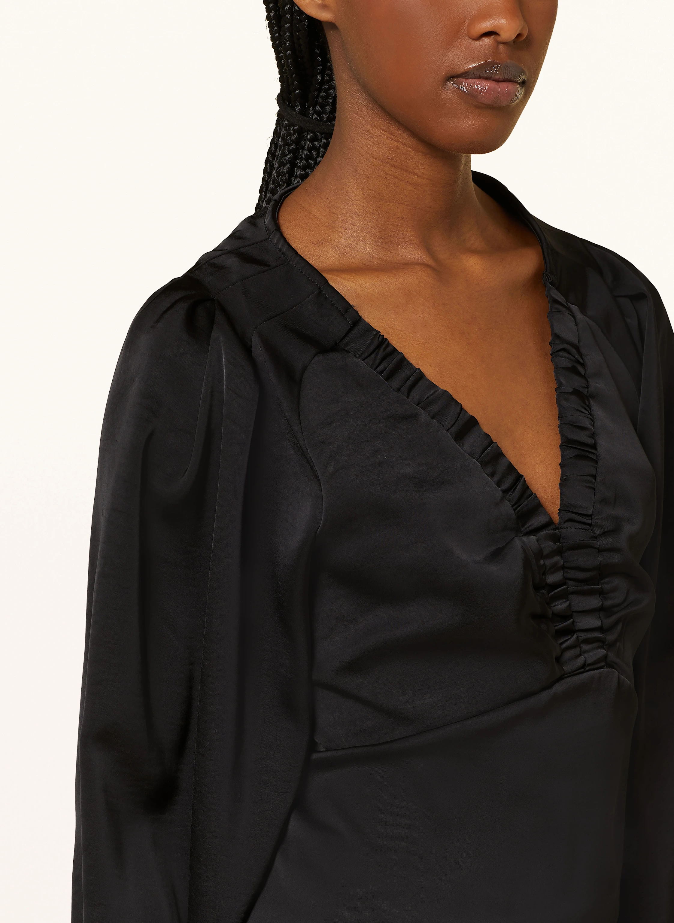 NEO NOIR Blusenshirt ISTANA aus Satin