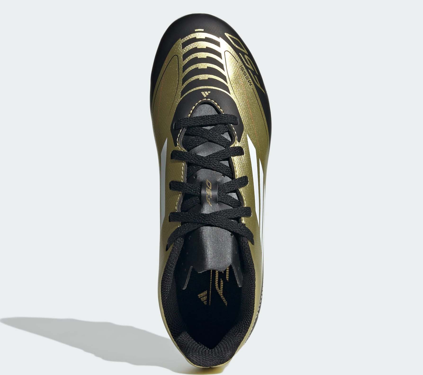 F50 Club FxG Messi Junior Gold Metallic/Cloud White/Core Black