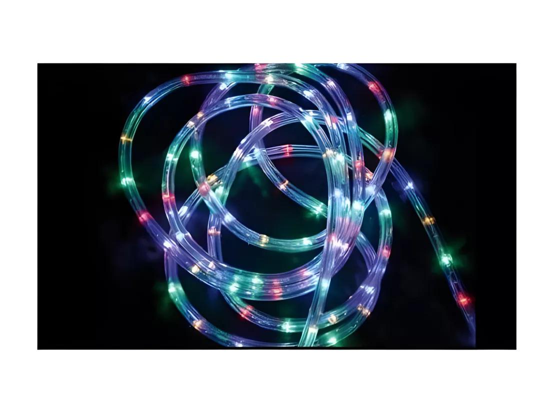 Guirlande Lumineuse Extérieur Tube 24 m 432 LED Multicolore 8 jeux de lumière