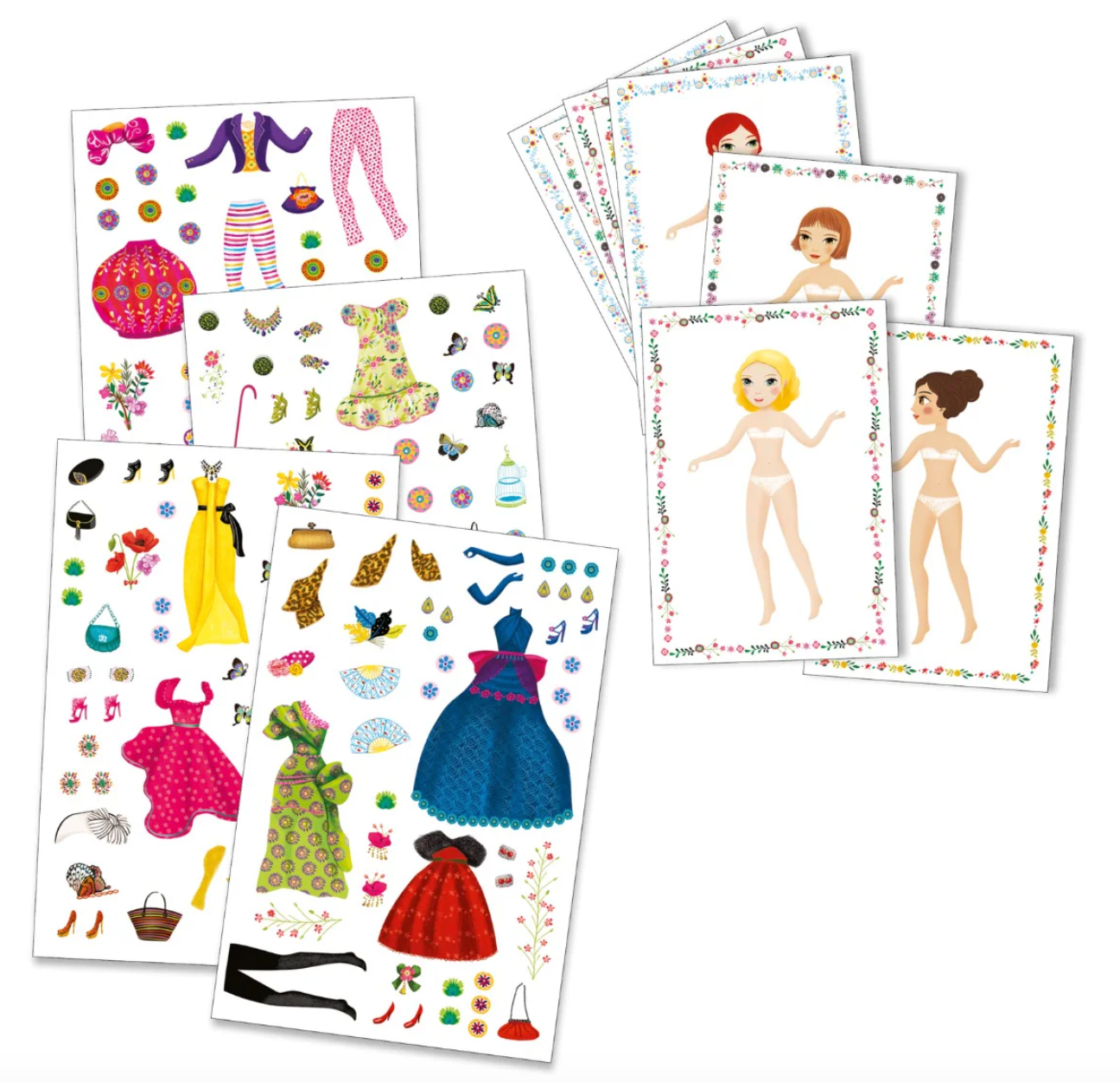 Djeco Djeco Knutselen - Stickerset Aankleedpoppen dj09691