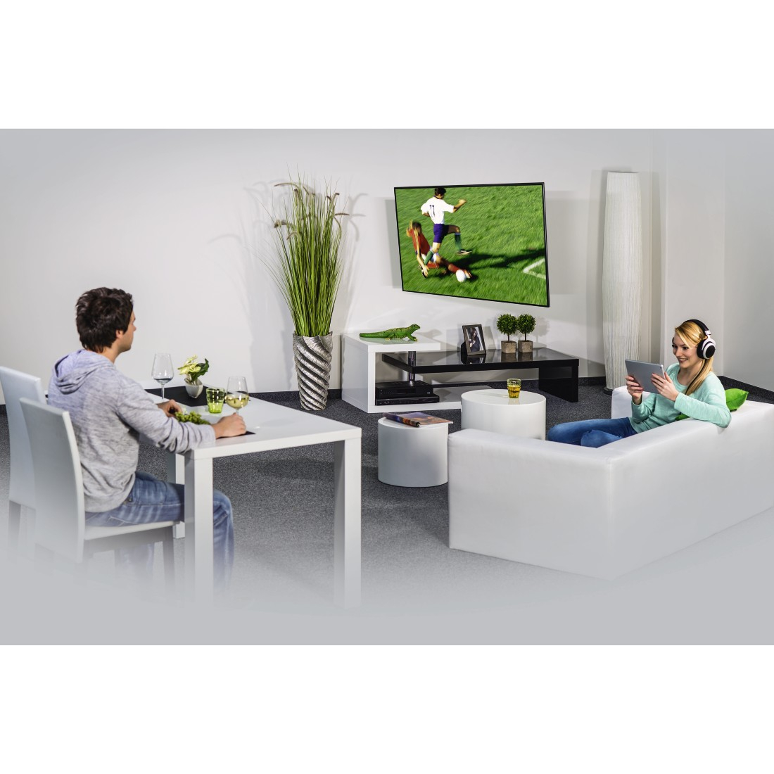 Fullmotion TV Wandhalterung VESA Fernseh Halterung 19