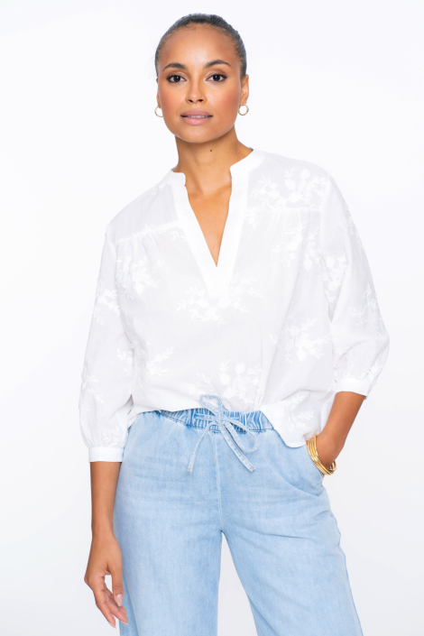 Geisha witte dames blouse