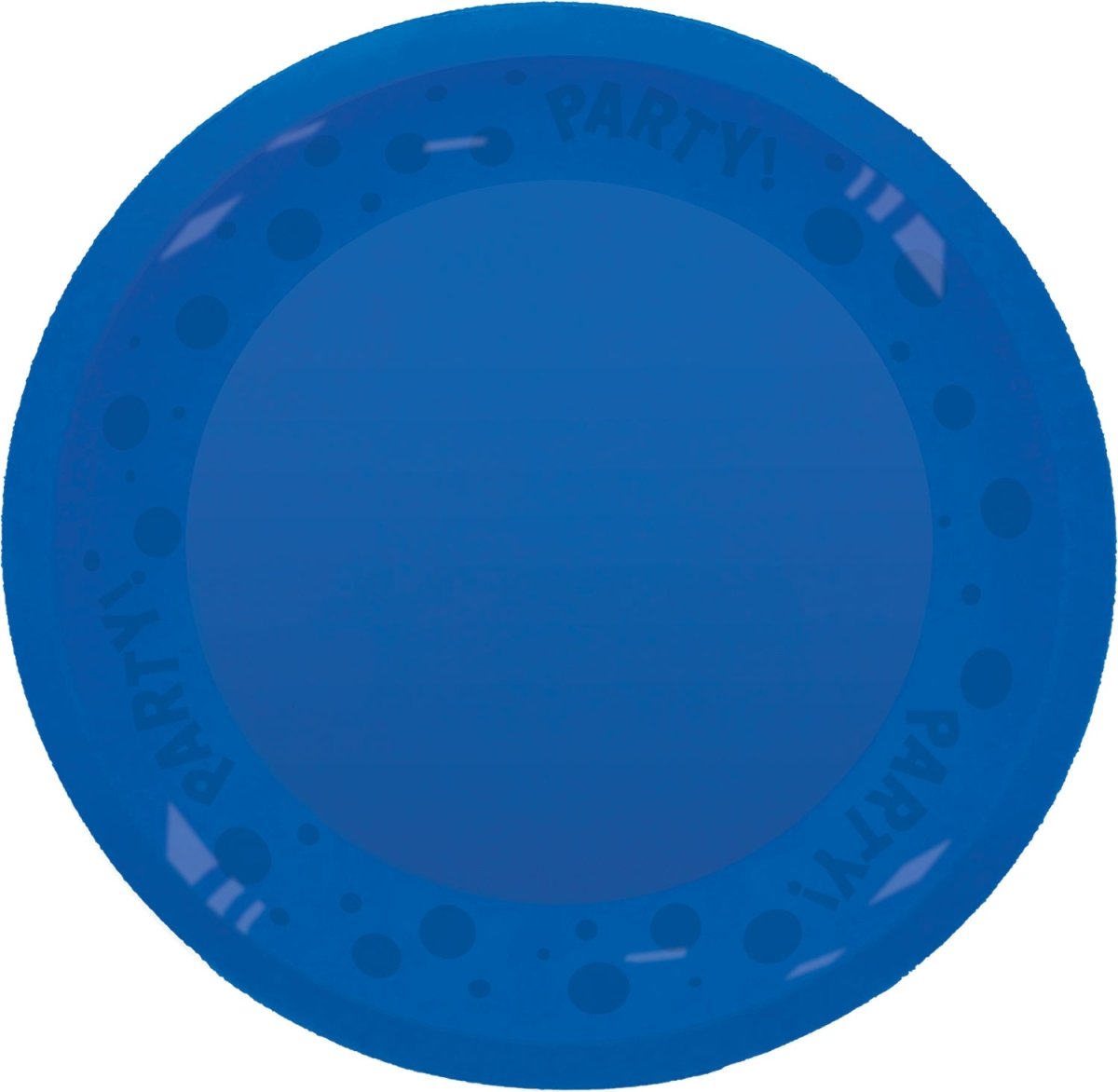 Party Bord Blauw 21cm