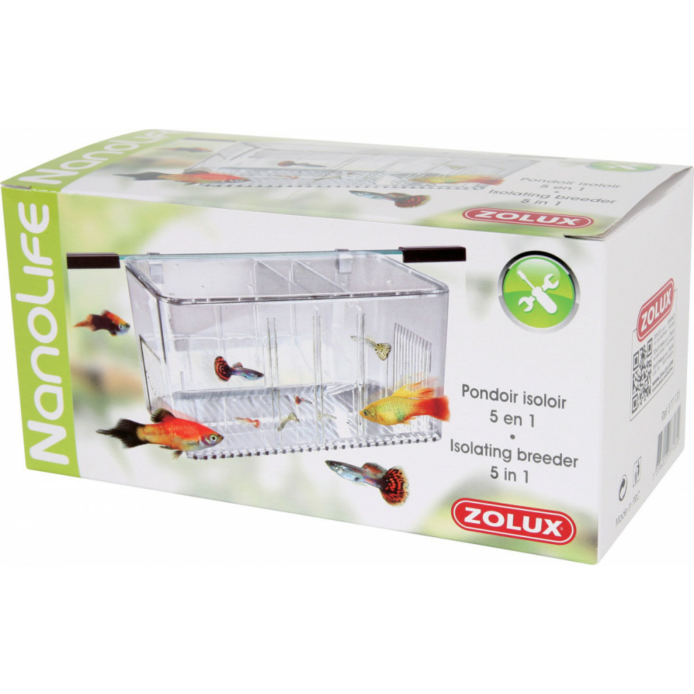 Pondoir isoloir 5 combinaisons taille : 21 x 10 x 10 cm pour aquarium
