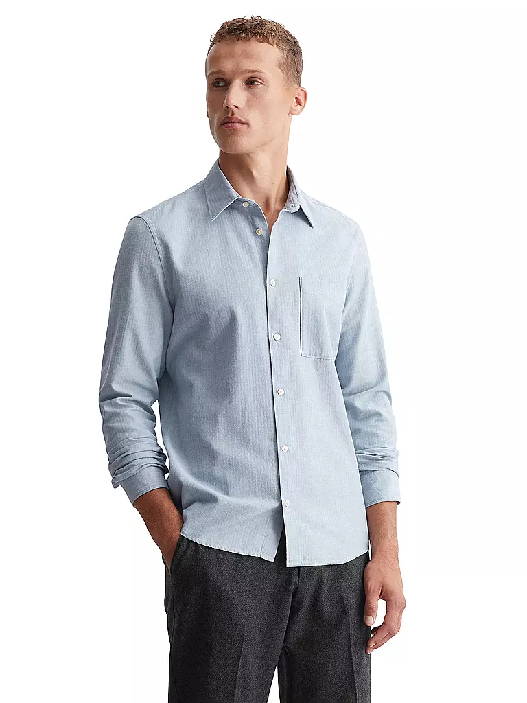 MARC O'POLO Hemd Regular Fit hellblau