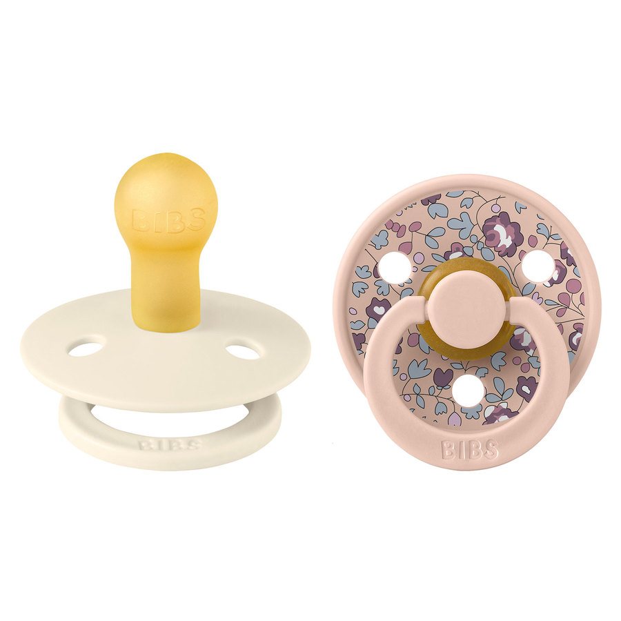 BIBS x Liberty Pacifier Colour Eloise Latex Size 1 Blush Mix 2pcs