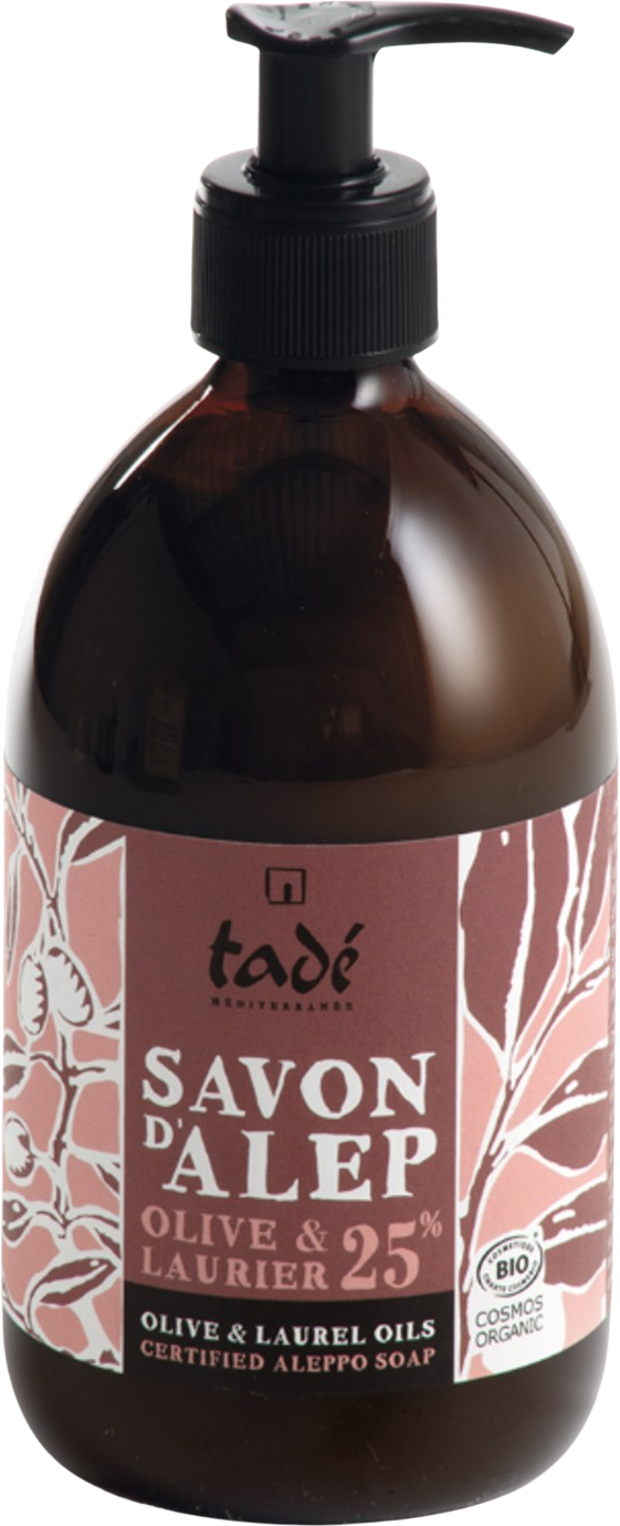 Tadé Pays du Levant  Aleppo-Flüssigseife 25% Lorbeeröl, 500 ml
