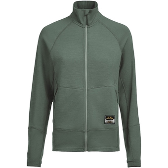 Lundhags Tived Merino Full Zip Fleecejacke Aloe Green Damen