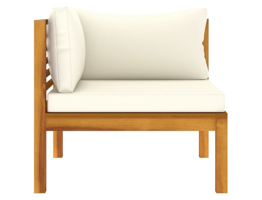 LES TENDANCES - Salon extérieur Salon de jardin-crème-3 places-65x69x62.5-341548