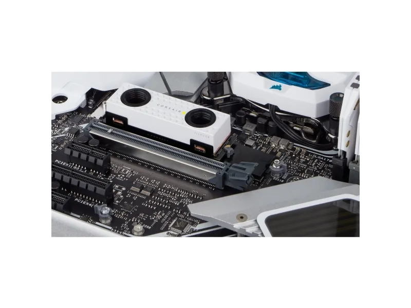 CORSAIR MP600 PRO XT - Hydro X Edition - SSD - krypteret - 2 TB - intern - M.2 2280 - PCIe 4.0 x4 (NVMe) - 256-bit AES - integreret kølelegeme - hvid