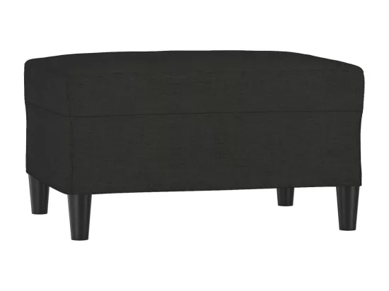 Repose-pied Noir 70x55x41 cm Tissu