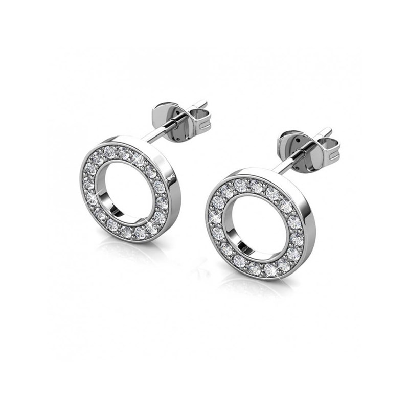 Boucles d'oreilles Ophir - Argenté et Cristal