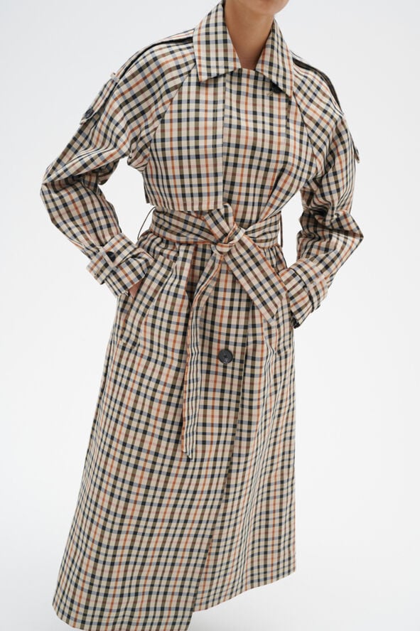 InWear ToiniIW Check Trenchcoat Yarn dyed checks