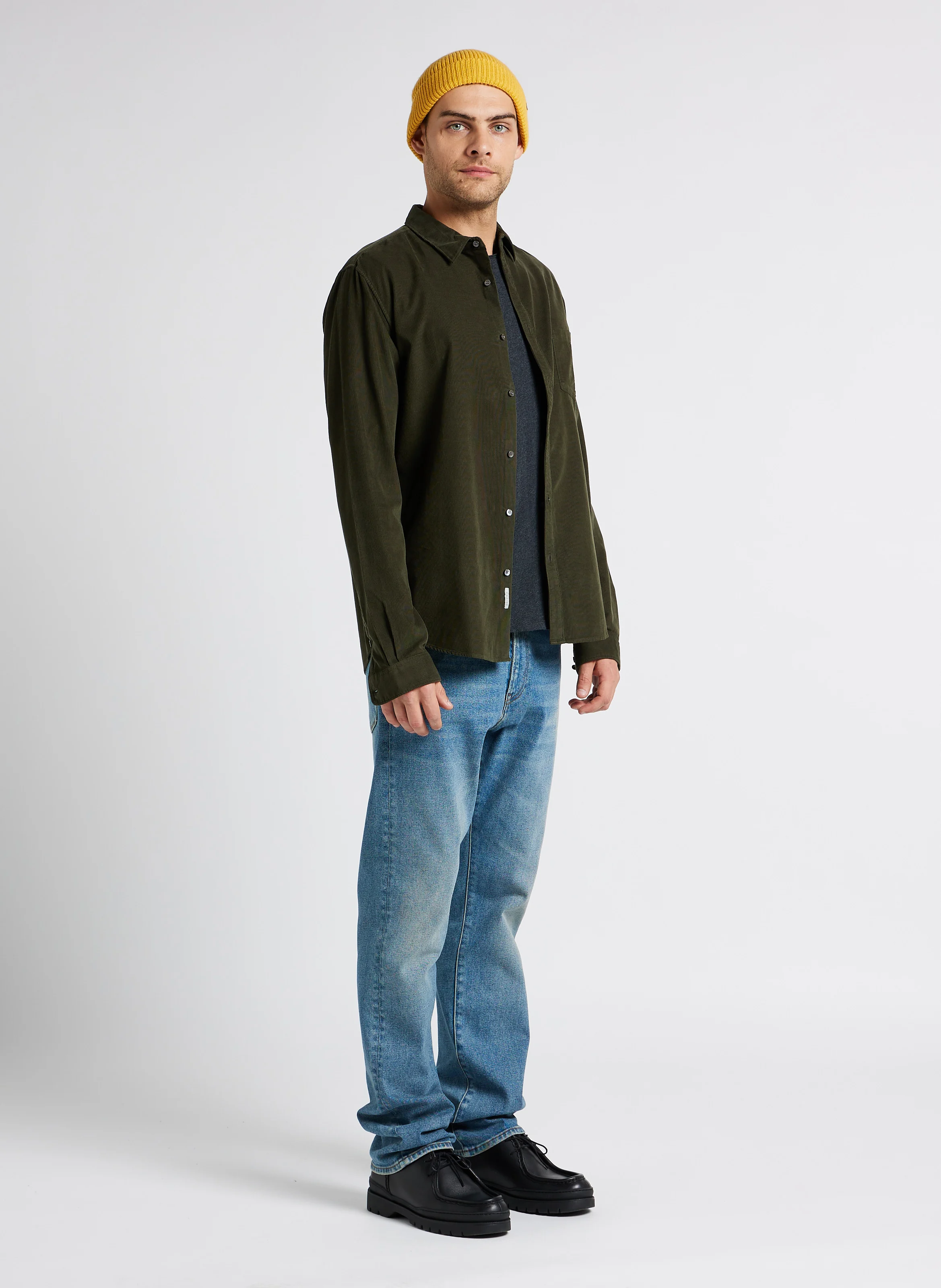Tee-shirt col rond en coton| Gris