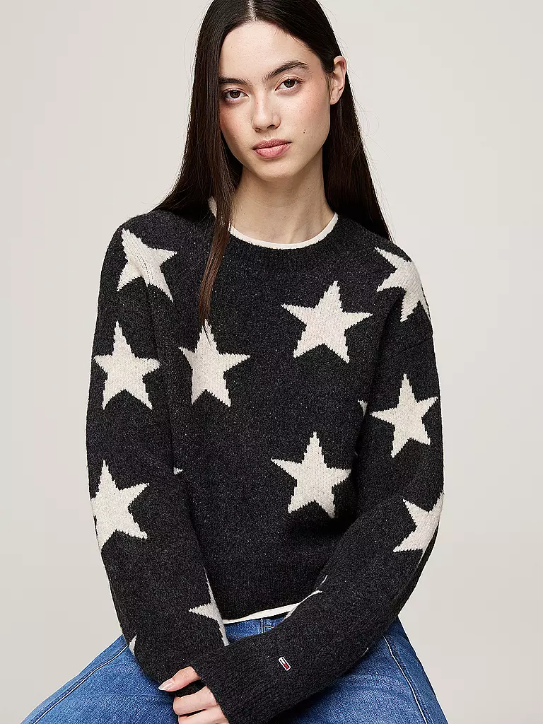 TOMMY JEANS Pullover schwarz