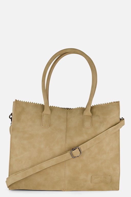 Zebra Lisa Shopper beige Imitatieleer