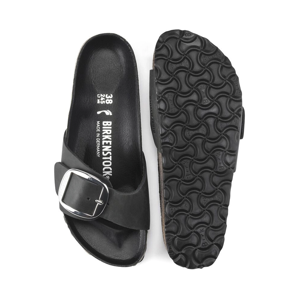 Birkenstock Madrid Big Buckle Sandalen Naturleder geölt