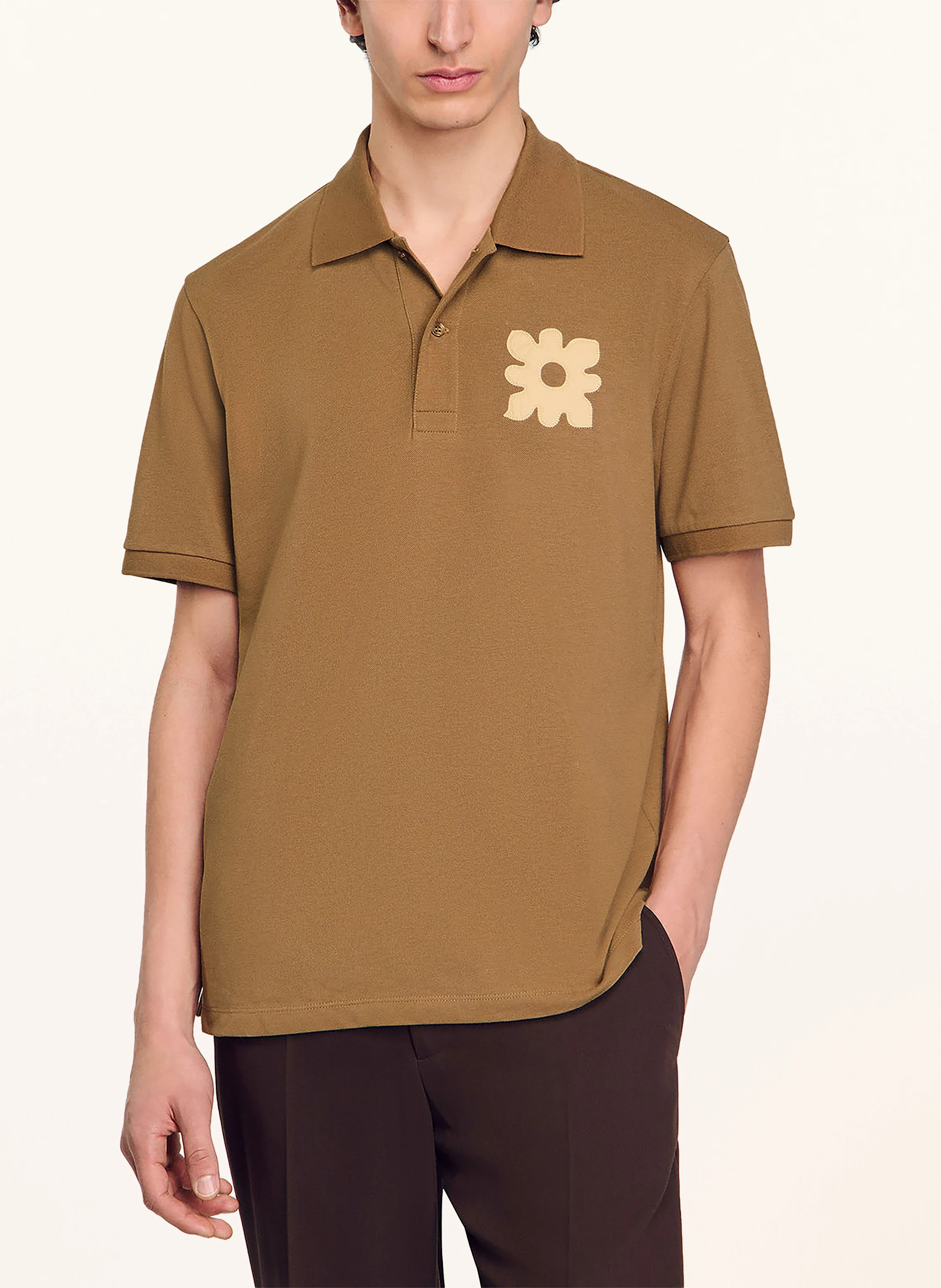SANDRO Piqué-Poloshirt