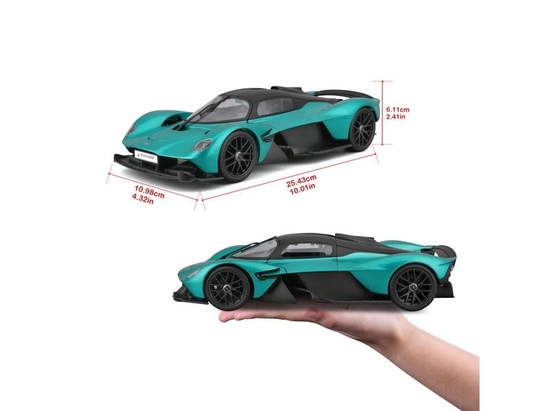Maisto Sportwagen Aston Martin Valkyrie 2022 1:18 , Grün Sammlermodell im Massstab 1:18