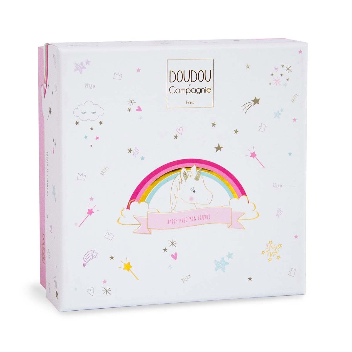 Chaussons licorne avec hochet