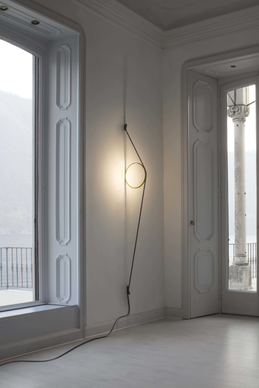 Flos Wirering wandlamp LED grijs/goud