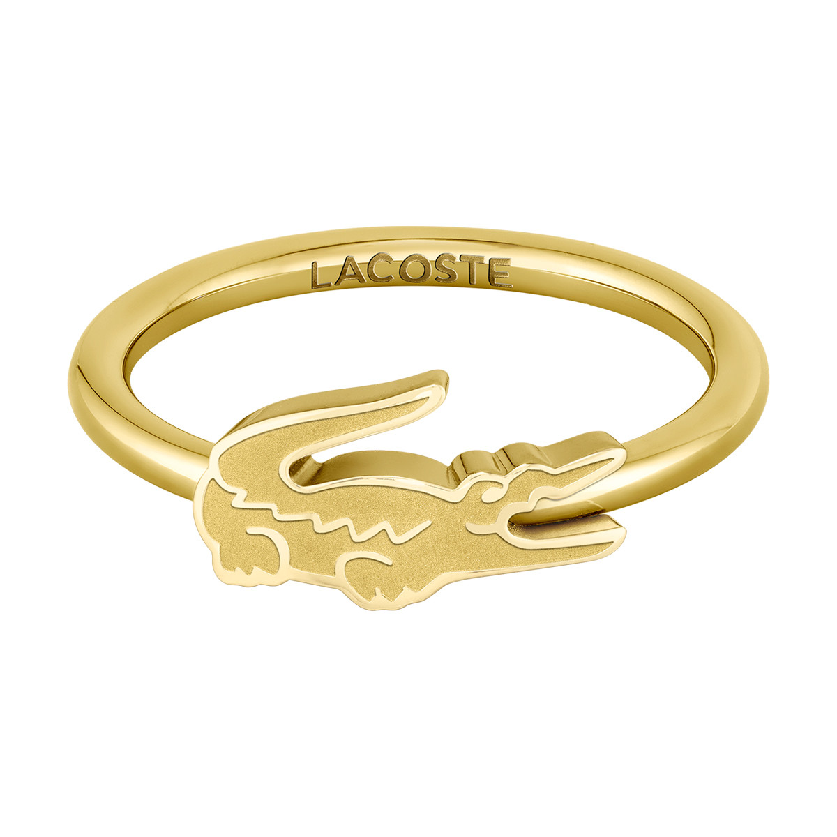 Bague LACOSTE acier doré