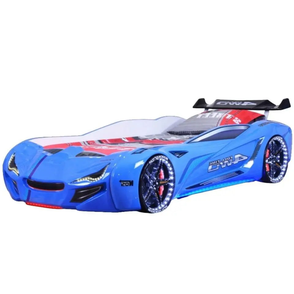 Autobed - Racebed - Kinderbed - Street Racer - 236x119x68 cm - Blauw