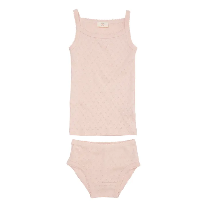 Copenhagen Colors Débardeur +  Culotte Pointelle | Rose pâle