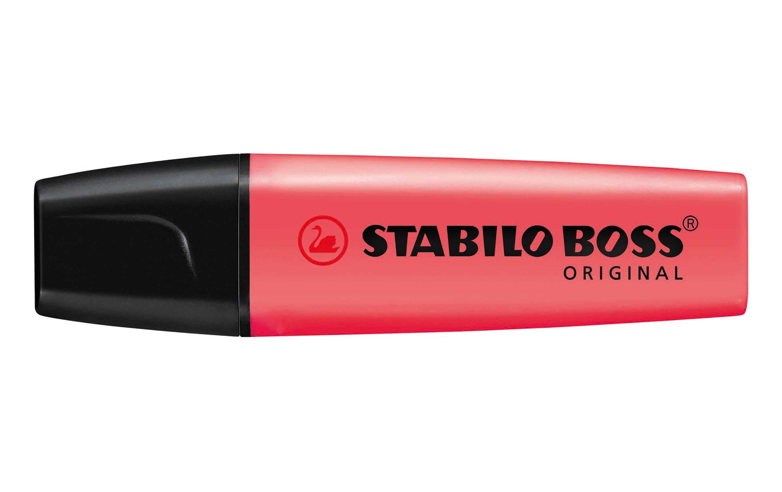 Textmarker Boss Original 4 Stück, 4 FarbenTextmarker, 4er Etui