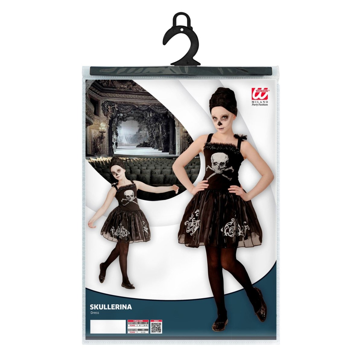 Halloween Jurk Meisje Ballerina Schedel